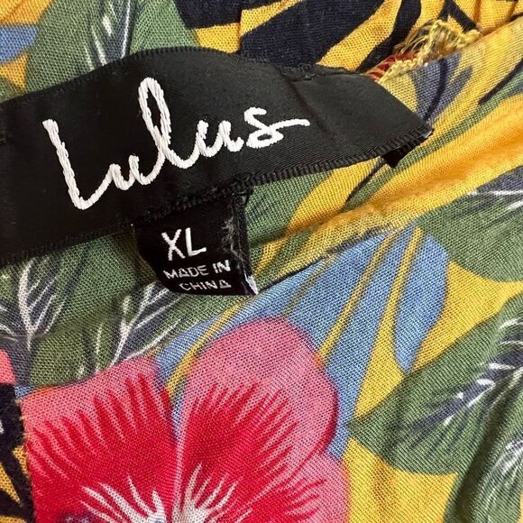 Lulu's floral wide leg pants - Picture 6 of 6